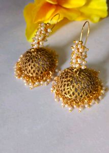 Handmade Loop Jhumka Earrings