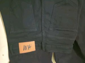 BLACK WIDE LEG JEANS