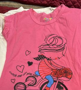 2-3 Year Old Top For Girl-three Tshirts