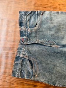 Men Denim Grey Bag Vintage Jeans
