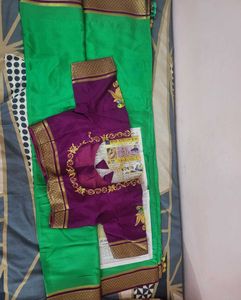 Mysore crepe silk saree.