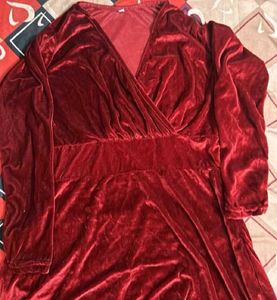 Long Velvet Gown Dress