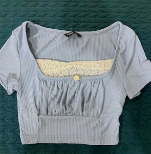 pinterest coquette blue top