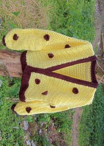 ‼️Price Drop ‼️Crochet 🧶 Cardigan With Hearts ❤️