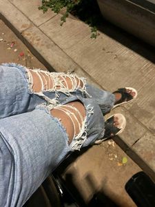 Ripped Light Wash Jeans