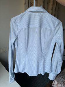 Y2K Striped Blue Shirt