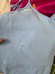 Women Cute Light Blue Cami Dress