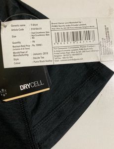 PUMAWomen Self Design Round Neck Black, Grey T-Shi