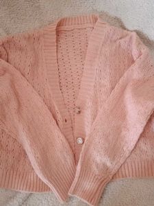 Pink Knit Bolero and Tank Set