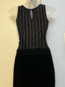 Branded Black Party Wear Jumpsuit