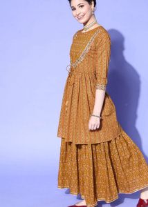 Indo Era Embllished Kurta Set With Dupatta