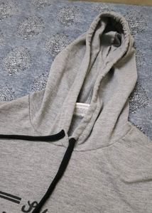 Grey Hooded Top