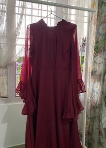 Coverstory Maroon Color Dress.