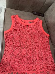 Vero Moda Coral Lace Tank Crochet Top