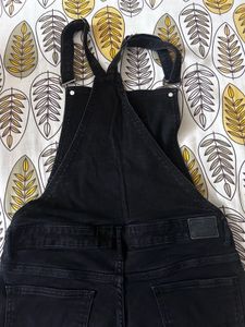Black Denim Overalls