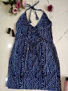 🆕 Viral Halter Neck Back Criss-crossneck Kurti 🎀
