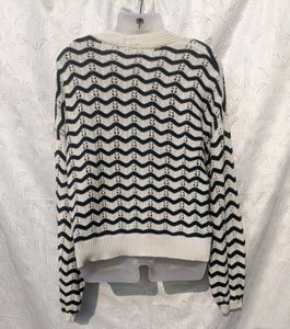 Stradivarius Chevron Knit Cardigan 🖤