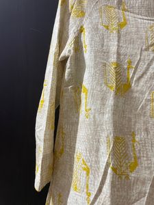 Rangriti Pure Cotton Kurta With Collar And Pocket