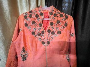 Embroidered lehanga with shrug