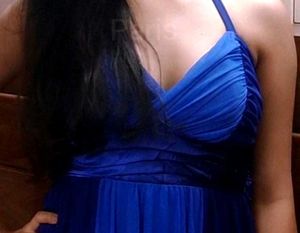 Royal Blue Chiffon Dress