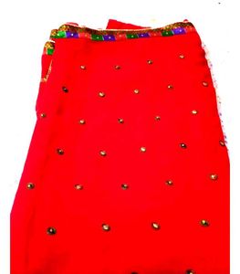Elegant Red Saree