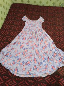 Floral Print Off-Shoulder Dress