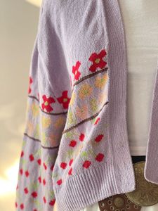 Floral Lavender Cardigan