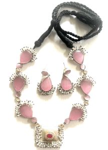 Pink Monalisa And Pearl Set