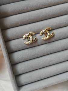 Chanel Inspired Golden Earrings