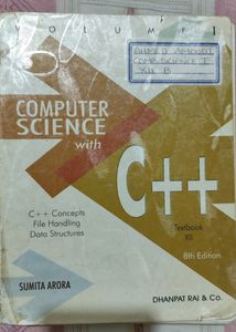 Computer Science Class 12 Textbook