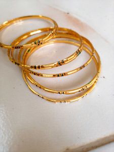 Golden Bangle Set (gold plated /gold covering )