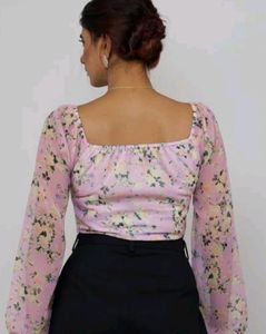 Zara Brand, Full Sleeves Crop Top
