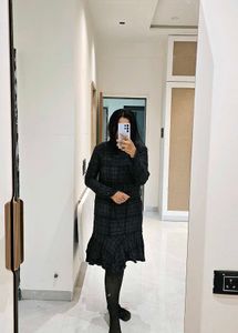 Plaid Peplum Dress