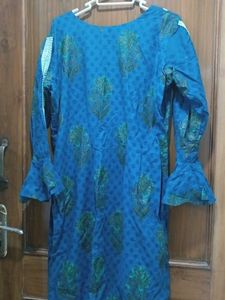 Blue Printed Kurta