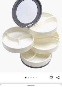 4-Layered Rotating Jewelryorganizer Box Mirror