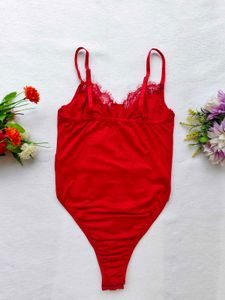 Shein : Red Bodysuit