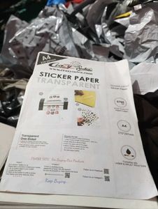 transparent sticker sheet for printing transparen