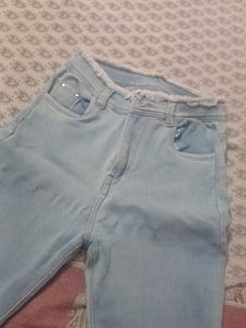 Light Wash Flared Jeans