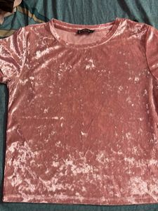 Pink Velvet Tee