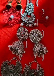 Traditional Earrings Combo With Western Eatings