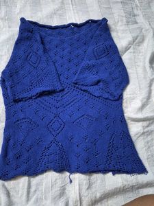 Cobalt Blue Knit Top