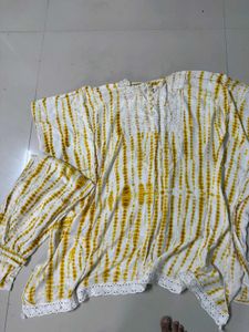 Tie-Dye Tunic with Crochet Kaftan Coord Set