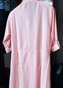 Peach Shirt Dress