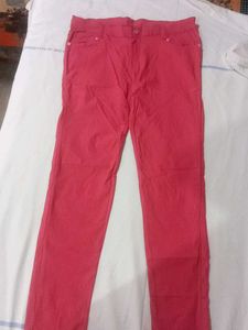 Red Casual Pants