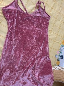 A Pink Bodycon Dress