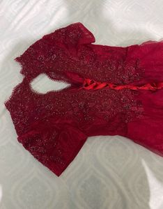 Maroon Ethnic Gown