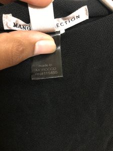 Mango Black Midi Dress