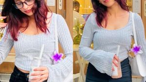 Gray Long Sleeve Top