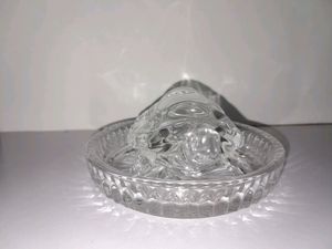 Glass Crystal Turtle Tortoise with Plate
