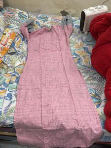 Pink &amp; Grey Cotton Dress